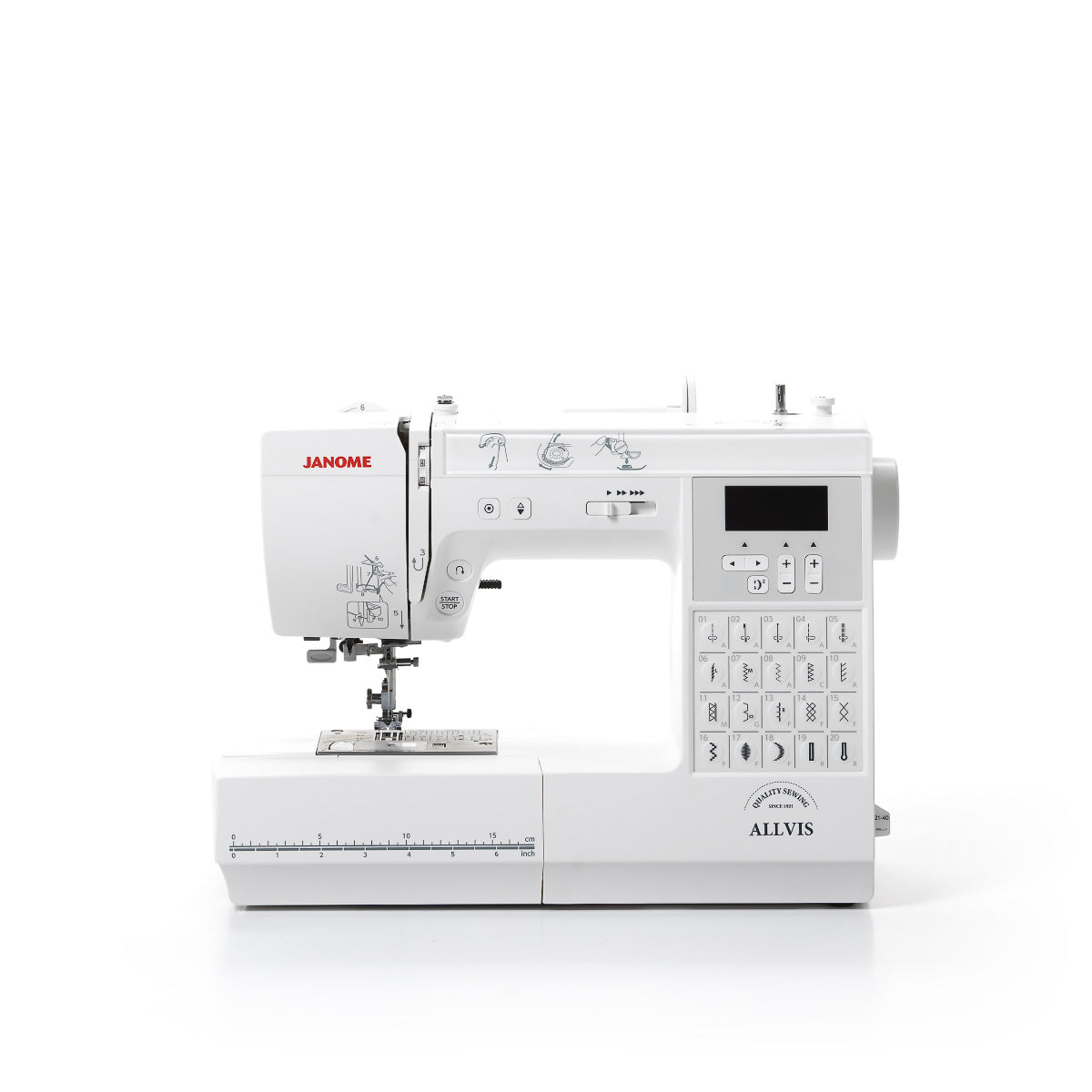 Janome Allvis symaskin, front bilde